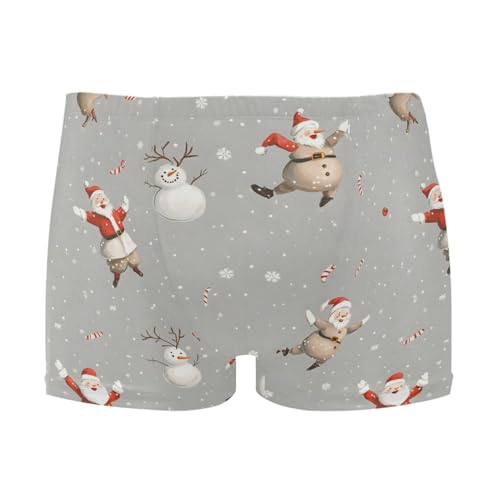 UMIRIKO Christmas Santa Claus Snowman Mens Swim Trunks Swimwear Bathing Suit Swim Brief Square Leg Board Short S-3XL 202b8296