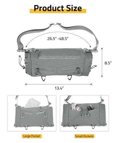 CVLIFE Hand Warmer Pouch with Hook & Loop,Portable Drop Hanger Waist, Grey - image 5