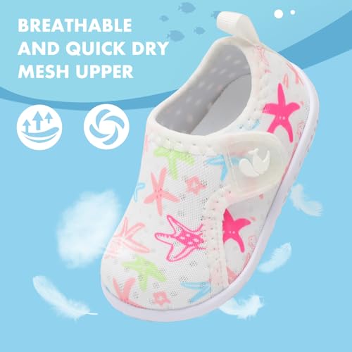 Image of FEETCITY Boys Girls Water Shoes Kids Aqua Socks Quick Dry Barefoot for Beach Swimming Pool
