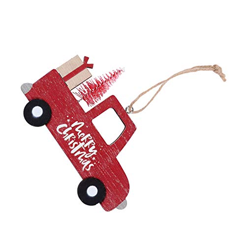Winomo – Porta-malas, vermelho, enfeite para pendurar na casa de fazenda, de madeira, caminhonete, d