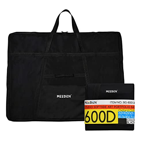 MEEDEN Bolsa de Transporte para Artistas, Bolsa portátil para Tablero de Dibujo, Bolso de Hombro para Tablero de Bocetos al Aire Libre para Dibujar y Pintar Bocetos (81 X 106 cm)