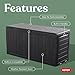 Keter Marvel Plus 71 Gallon Resin Deck Box-Organization and Storage for Patio Furniture Outdoor Cushions, Throw Pillows, Garden Tools and Pool Toys, Dark Grey