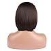 eNilecor Short Brown Bob Wigs 12