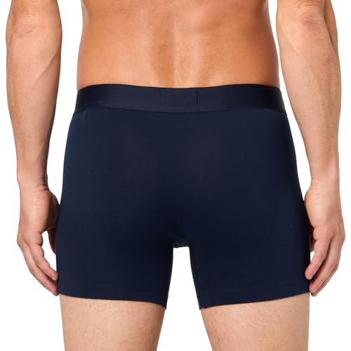 Lacoste Men's Cotton Stretch Big Croc Print Boxer Briefs, 3-Pack, Gypsy Blue/Light Blue/Navy Blue, Large3