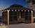 PURPLE LEAF 12' X 14' Outdoor Hardtop Gazebo with Galvanized Metal Roofs Patio Wood Grain Aluminum Frame with Screens and Doors for Deck Garden Bronze