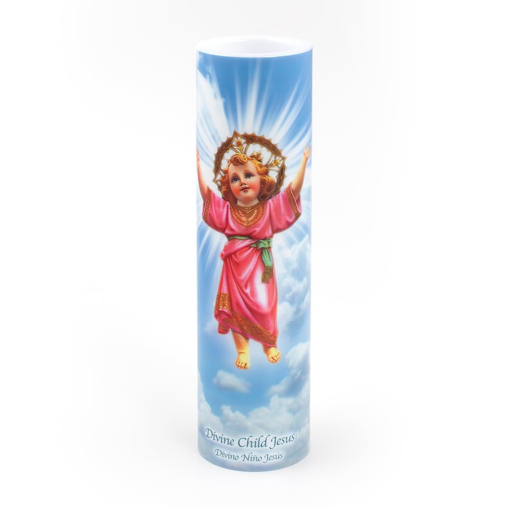 Divine Child Jesus, LED Flameless Devotional Prayer Candle