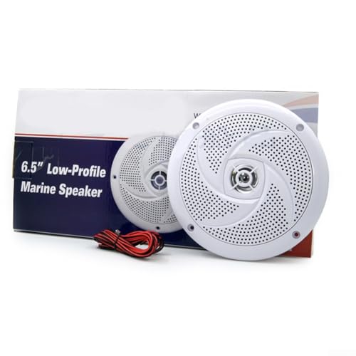 Altavoces marinos de aluminio 180W con diseño ultrafino resistente al agua para barco 7