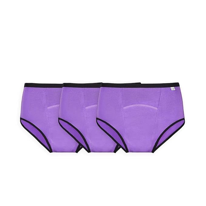 Image of superbottoms MaxAbsorb Period Underwear | Period Panty for Women | 8Hr Absorption | No Leaks, No Stains | High Waist, Full Coverage | Bamboo Fabric + Cotton - Pack of 3