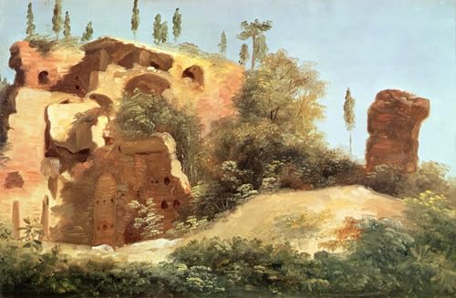 Toile Ruines de la Villa Farnèse 60x90cm tableau paysage décoration murale