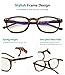Eyekepper Blue Light Blocking Reading Glasses for Men Women Vintage Readers,Tortoise