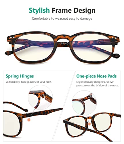 Image of Eyekepper Blue Light Blocking Reading Glasses for Men Women Vintage Readers