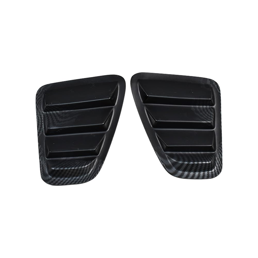 Cache d'enjoliveur de feu arrière de voiture compatible avec Fiat 500 Abarth 595 695 2016-2024, accessoire extérieur ABS (fibre de carbone)