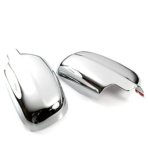 Chrome Side Full Mirror Cover Trims Fit for 1998-2004 VW Jetta Bora Golf Polo Mk4 / 1999-2004 Volkswagen Passat B5