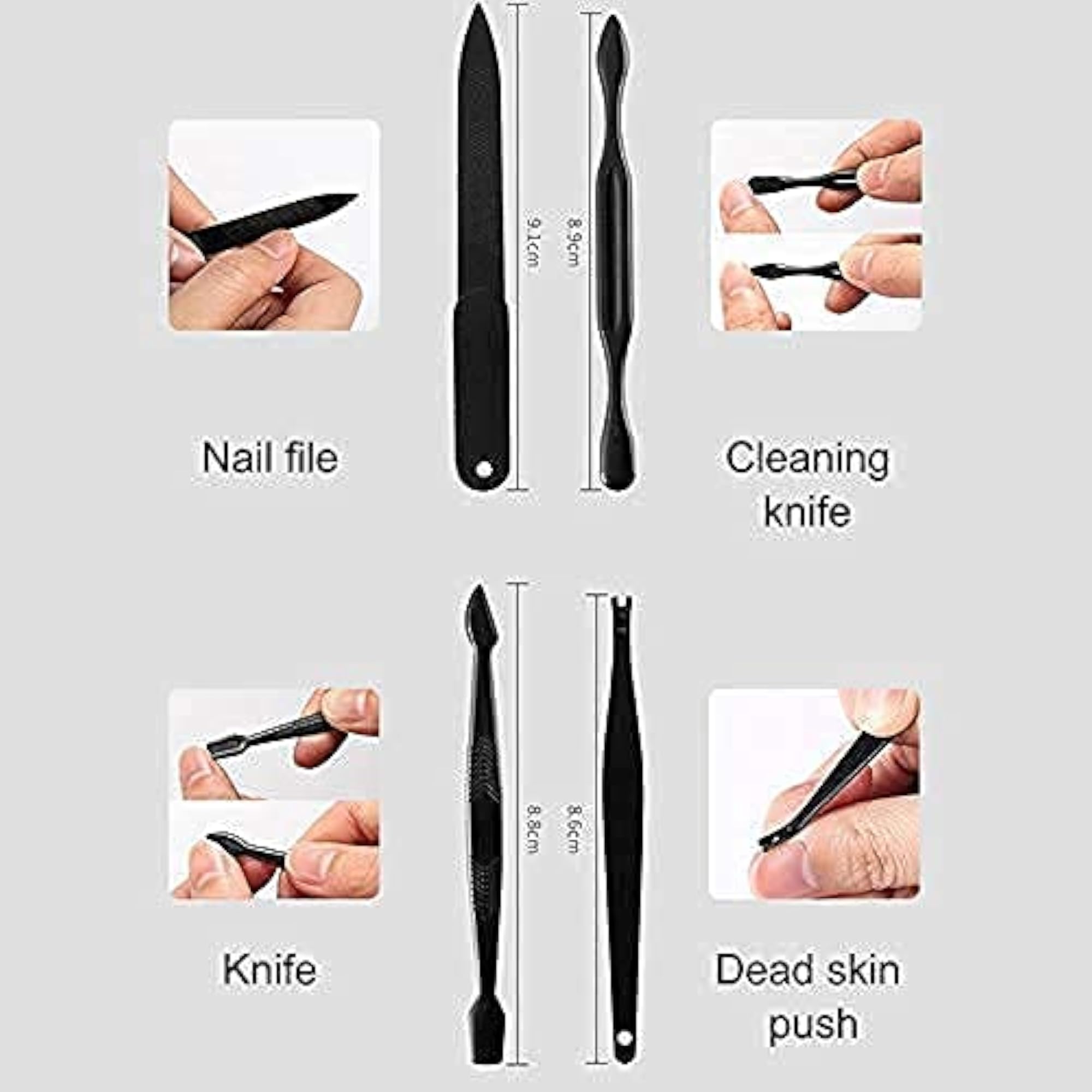12 in 1 Nail Clipper Manicure Pedicure Grooming Kit
