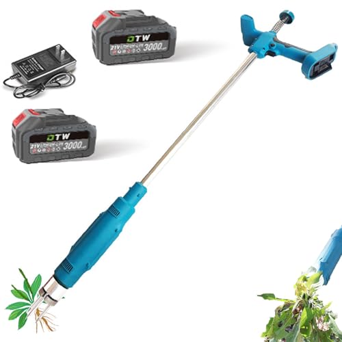 Désherbeur électrique sans fil avec batterie, arrache-racines efficace pour l'entretien de la pelouse et du jardin