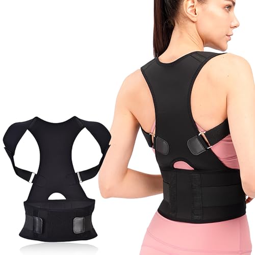 Back Brace Posture Corrector - Adjustable, for Women and Men, Back Lumbar Support, Shoulder Posture Support for Improve Posture Provide (XXL)