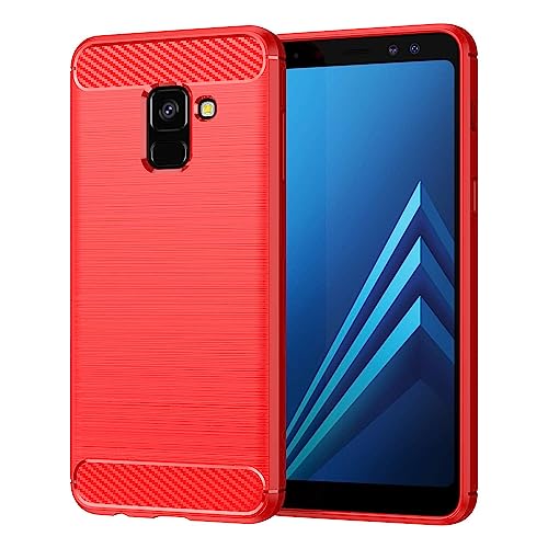 Funda Compatible con Samsung Galaxy A8 2018,Situación básica,Botón Flexible/protección Integral de 360 ° para Evitar la rotación de los Dedos