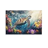 Photo Gallery tjlrouvnk turtle tela pittura ocean decorazioni da parete wall art stampa artistica home decor regalo fotografico soggiorno camera da letto corridoio bar 12x18inch(30x45cm) Photo Gallery tjlrouvnk turtle tela pittura ocean decorazioni da parete wall art stampa artistica home decor regalo fotografico soggiorno camera da letto corridoio bar 12x18inch(30x45cm)