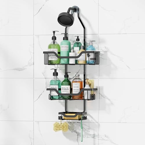 Yawakaze Shower Caddy Over Shower Head, Rustproof Hanging