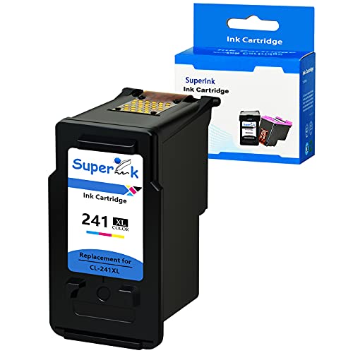 Superink Remanufactured Cl-241Xl 241 Xl High Yield Ink Cartridge Compatible For Canon Pixma Mx472 Mx452 Mx532 Mx432 Mx512 Mg3620 Mg3522 Mg2120 Mg2220 Mg3120 Mg3220 Mg3520 Ts5120 (1 Pack, Tri-Color) #TOP5