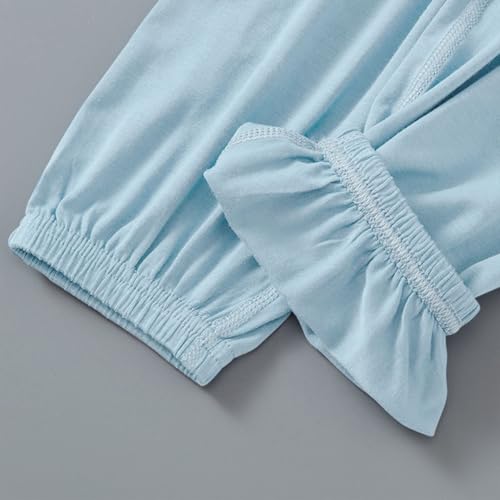 Kids Tops Pants 𝐏ajamas Sets 2pc Thin Summer Lounge 𝐏𝐉 Outfits Boys Girls Soft Tshirts Long Pants Sl𝐞epwear Clothes4