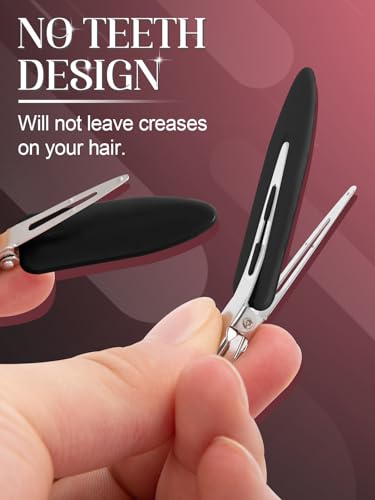 8Pcs No Bend No Crease Hair Clips - Styling Duck Invoice Clips Alligator Hair Barrettes for Styling Sectioning for Salon Coiffure Hairdressing Bangs Waves Lady Woman Make-up Software - Image 4