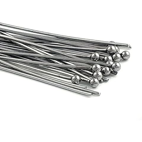 Stainless Steel Silver Head Ball Pins for Jewelry Making, Earrings, Crafts, Beads- Hypoallergenic (50mm x 21 Gauge) 2" Inch Cover