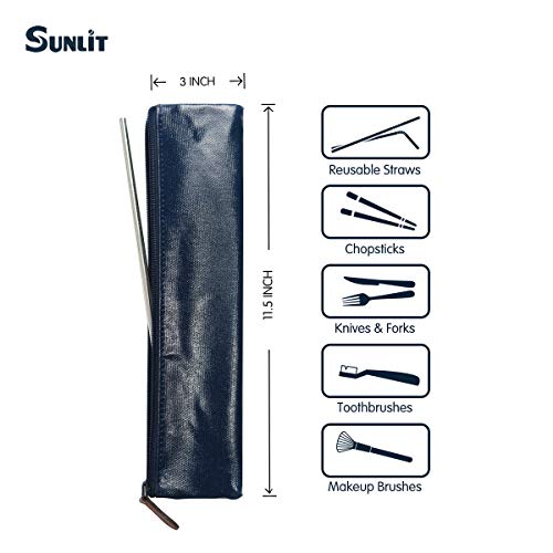 Estuche impermeable portátil para pitillos reutilizables, 2 unidades miniatura 4