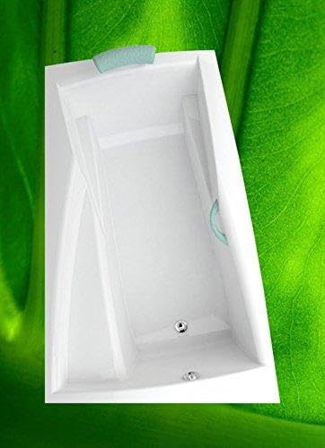 Vasca da bagno 160 x 105 ARA sinistra + piedi + scarico + fissaggio – Acrilico rettangolare vasca da bagno