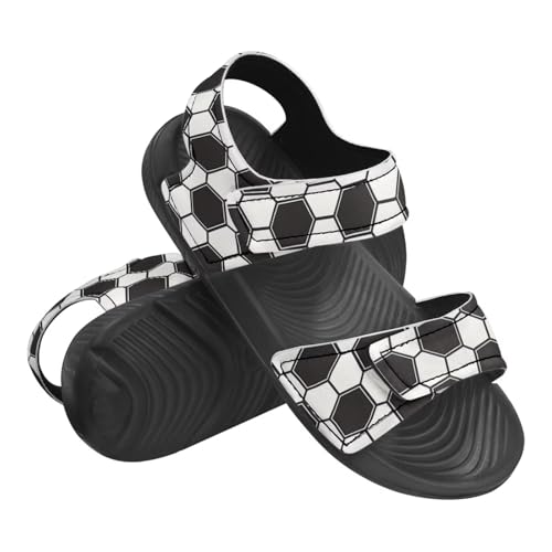 Kids Double Buckle Sandals Fashion Lightweight Non Slip Slides Shoe with Arch Support for Toddler Little Kids Black Sole3
