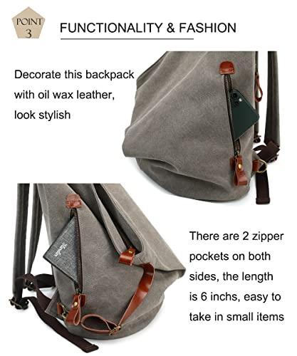 Paoixeel Canvas Vintage Backpack thumb #4