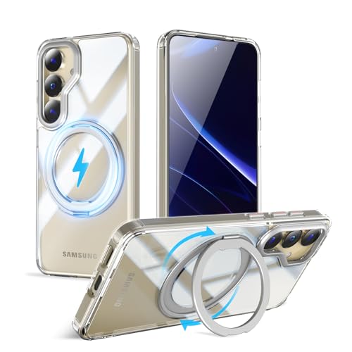 QUEASONyGalaxy S25 Plus p MagSafeΉ P[Xz360°]X^h CX[dΉ MNV[s25 plus p P[X Ot ČRMILKi galaxys25plus p X}zP[X magsafe 