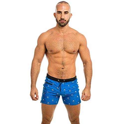 Taddlee Swim Shorts Men Swimsuits Swimwear Swimming Briefs Bikini Board Trunks (L Fit Waist 37-39 Inch) Blue #TOP1