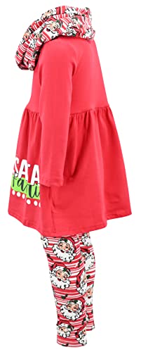 Image of Unique Baby Girls Kids Toddler 3pc Outfit Set Long Sleeve Stretch Tunic Top Leggings and Scarf