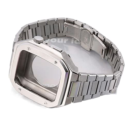 Bracelet métallique pour montre 44mm 45mm, accessoire acier séries 8 7 6 5 4 SE