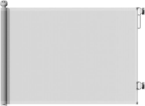 Puertas retráctiles para bebés de 55 pulgadas de ancho y 33 pulgadas de alto, puerta de malla para bebés o puerta de malla para perros, puerta de