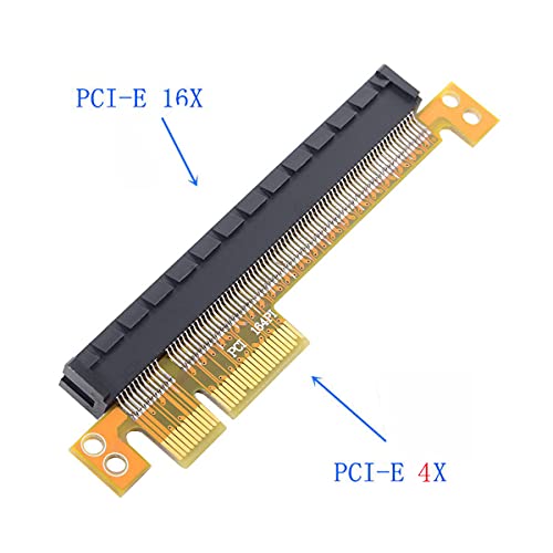 CY PCI-E Express 4x to 16x Extender Male to Female Riser Card Adapter Converter, PCIe X4 to X16 Adapter - Image 4