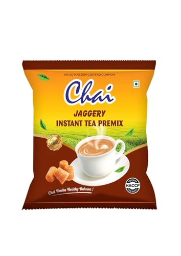 Image of Chai Jaggery Instant Tea Premix Powder | Premium Tea Extracts And Natural Jaggery (Gur) | 160 gm (Pack of 1)