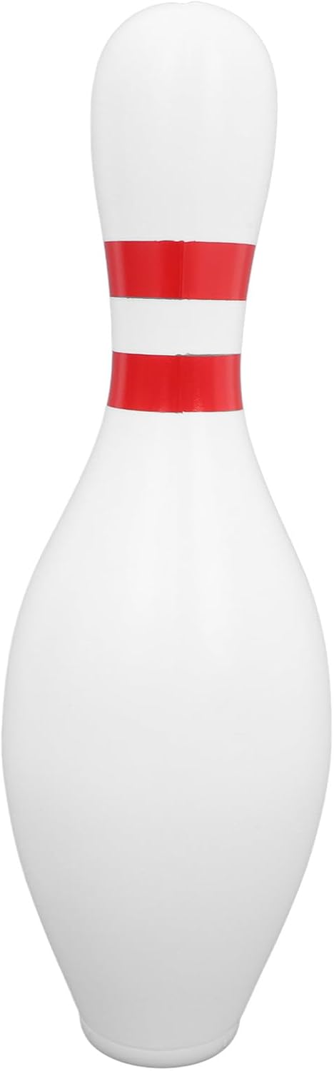 ULTNICE White Bowling Shaped Piggy Bank - Creative Unbreakable Coin Box for Birthdays and Holidays Large Plastic Money Bank for Saving Cash