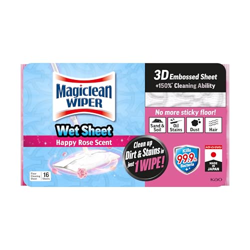 Magiclean Wiper Wet Sheet Happy Rose 16ct