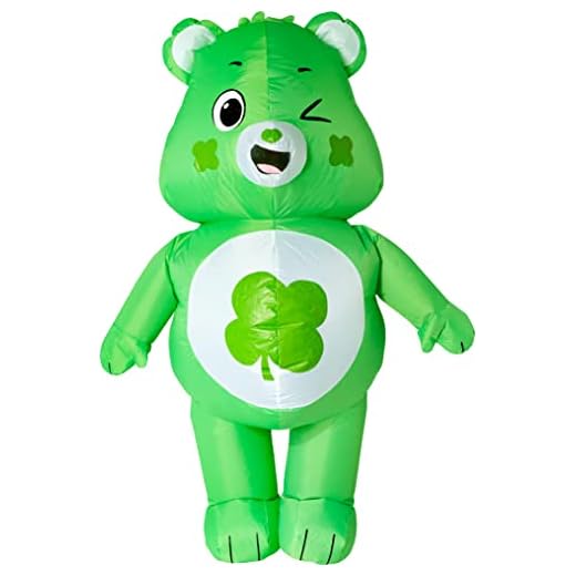 Rubies Disfraz inflable de oso de buena suerte para adultos, como se muestra, talla única
