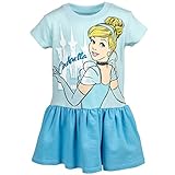 Disney Princess Cinderella Toddler Girls French Terry Dress Blue 5T