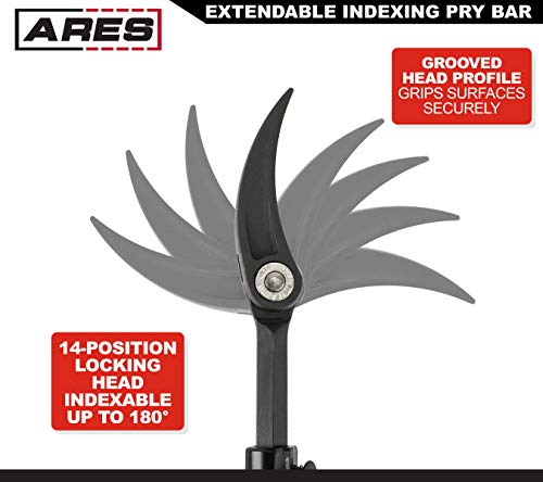 Image of ARES 46003 21-33In Extendable Indexing Pry Bar - 14-Position Head