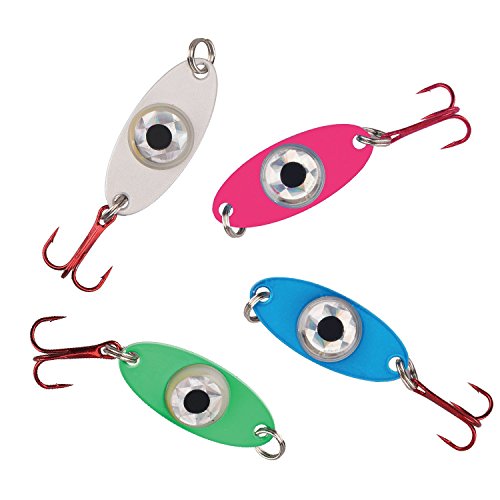 Tundra Tackle Co. Water Activated Lighted Fishing Lure - Firefly LED Electronic Battery Powered Underwater Light-Up Lure Jigs of Many Colors to Attract Fish