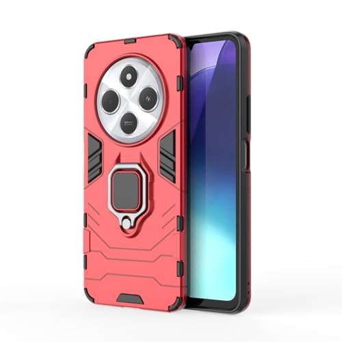 Custodia Compatibile con Redmi 14C 4G POCO C75 Case 6.88 Inches AntiurtoAntiscivolo con Supporto in Metallo Rotante a 360° Armatura Protezione Cover