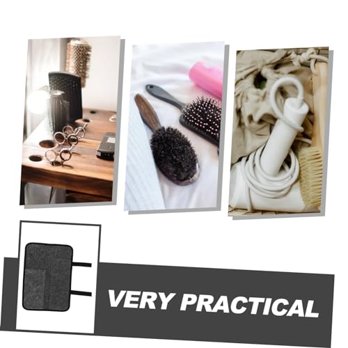 Bolsa organizadora para herramientas de peinado de cabello WOONEKY, bolsa colgante para viaje para planchas y rizadoras, material de fieltro protector para uso en casa y salón miniatura 4