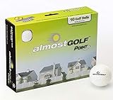 ALMOSTGOLF Point3 Limited Flight Practice Golf Balls – Realistic Spin, Trajectory, & Accuracy Foam Training Balls Pack of 10, White