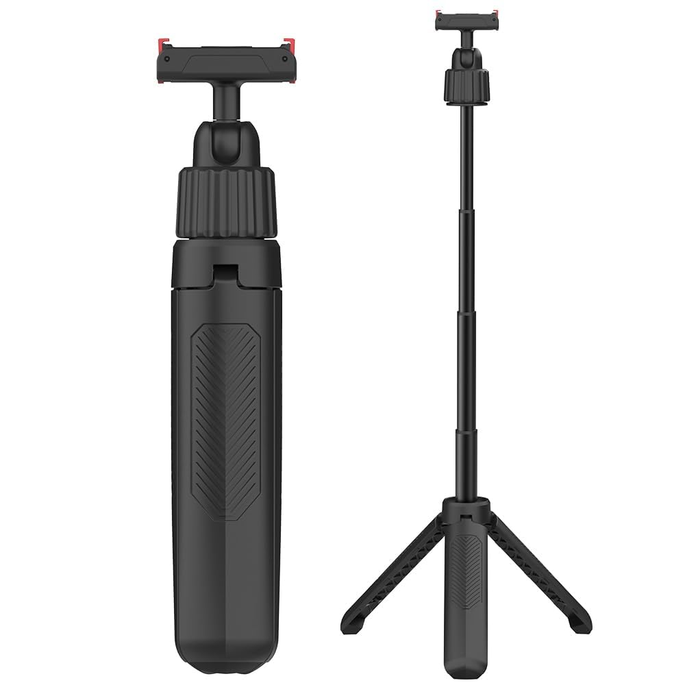 Magnetic Quick Release Extension Rod Compatible with DJI Osmo Action 5 Pro/4/3/360, Extendable Selfie Stick Tripod, Black, Portable Vlog Monopod with Non-Slip Grip-picture-27