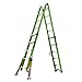 Little Giant 22ft Conquest All-Terrain Multi-Position 300lb Fiberglass Ladder Bundle with Cargo Hold Tool Pouch Accessory