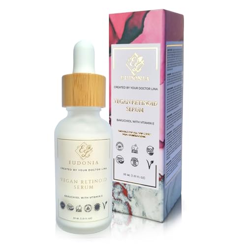 EUDONIA Serum Retinol Vegano - Con Bakuchiol, Ácido Hialurónico y...